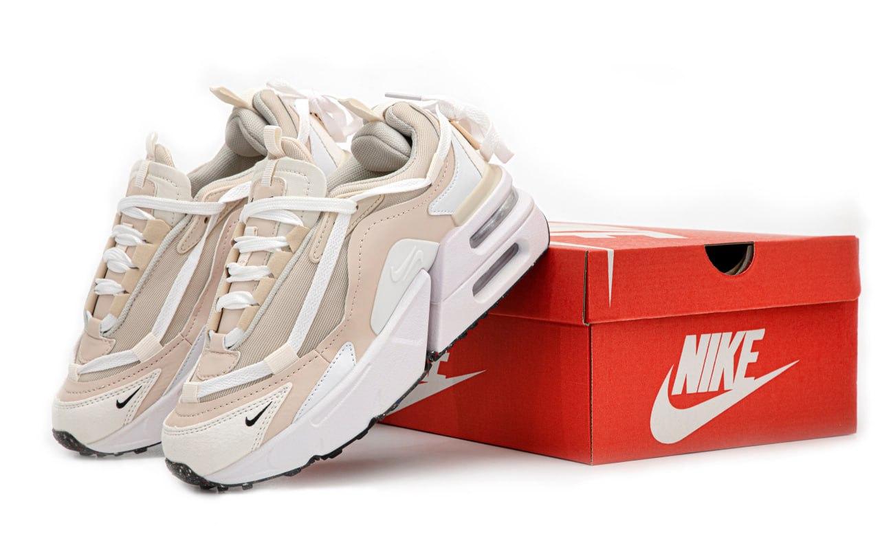 Жіночі бежеві Кросівки Nike Air Max Furyosa, фото 1