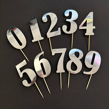 Топери паперові срібні