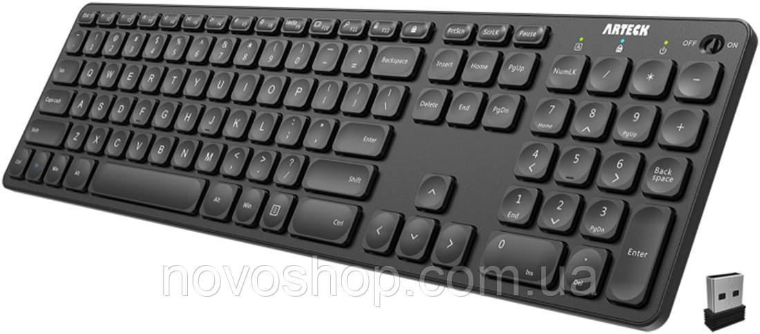 Бездротова клавіатура Arteck HW305-3 2.4G ультратонка ENG