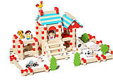 Дерев’яний конструктор Моя Ферма з фігурками 105 деталей + 13 фігур, фото 2