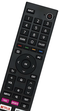 Пульт для телевізорів Hisense ERF3H80H з мікрофоном (Netflix, PrimeVideo, YouTube), фото 2