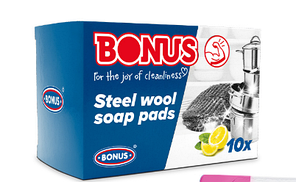 Губка з милом Bonus Soap filled pads 10шт 5997844301224