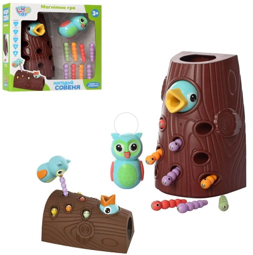 Магнітна гра LimoToy Нагодуй совеня FT 0017, фото 1