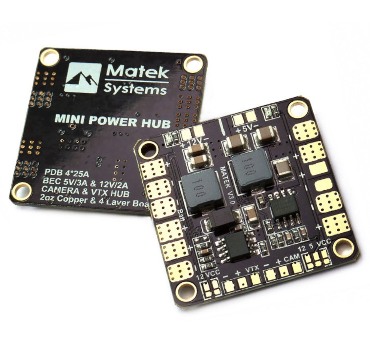 Розподільна плата Matek MINI POWER HUB з беками на 5V і 12V