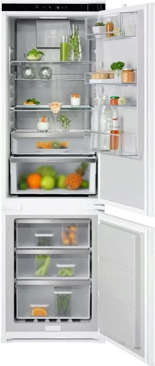Морозильна камера Electrolux 800 E8MNCC18S No Frost 177,2см Шухляда з контролем вологості