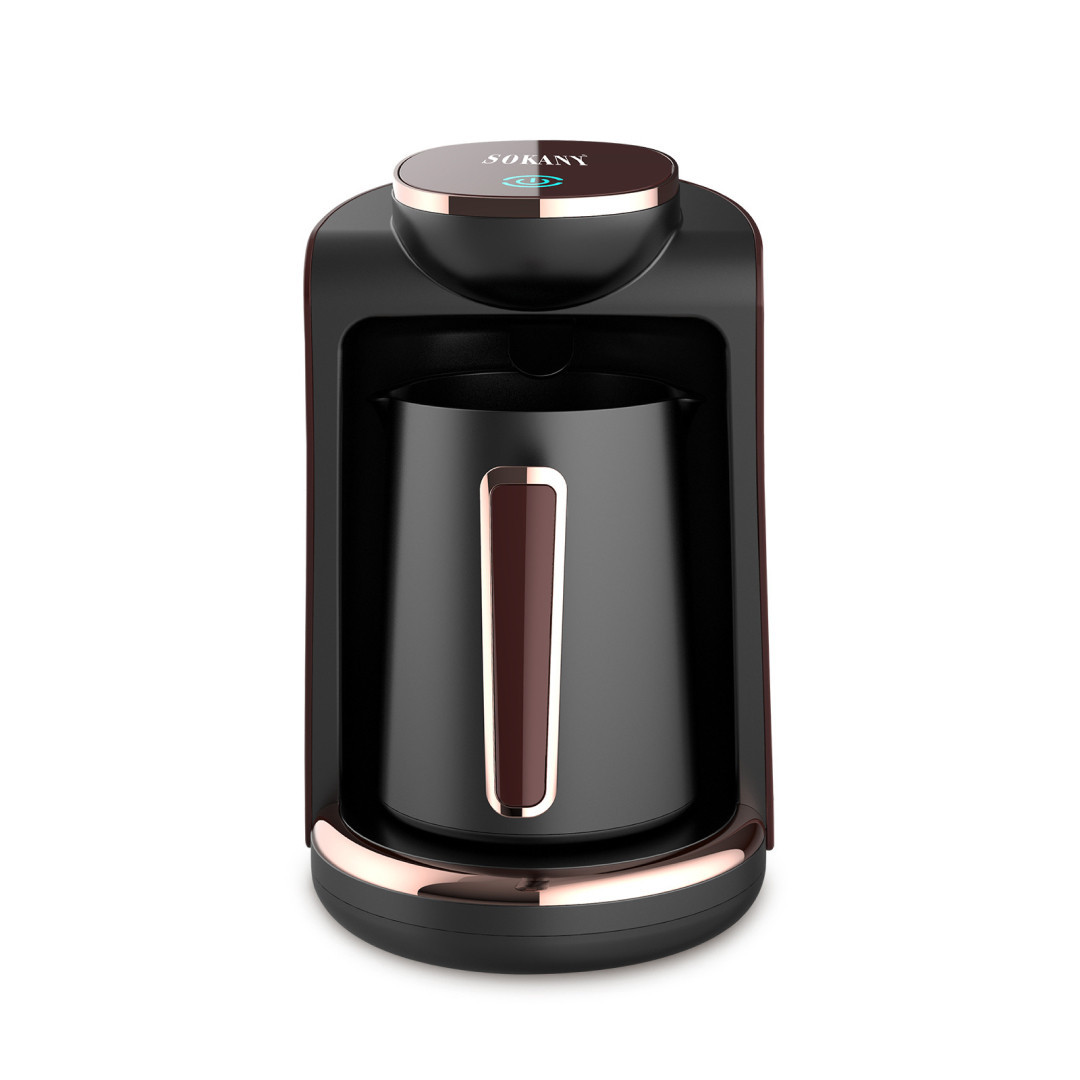 Електротурка Sokany SK0136 250 мл чорний із золотом AuraHome