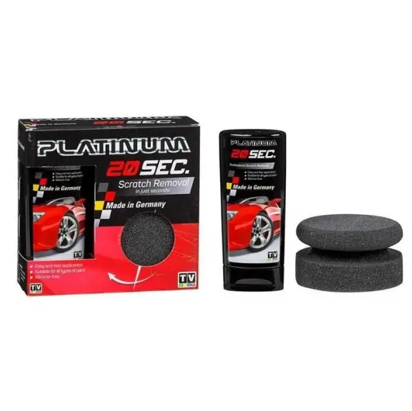 Паста для видалення подряпин на автомобілі Platinum 20 sec, фото 1
