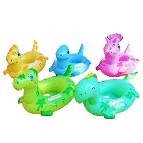 Човник з ніжками BT-IG-0095 круг надувний діно 67 см 5в.кул., фото 1