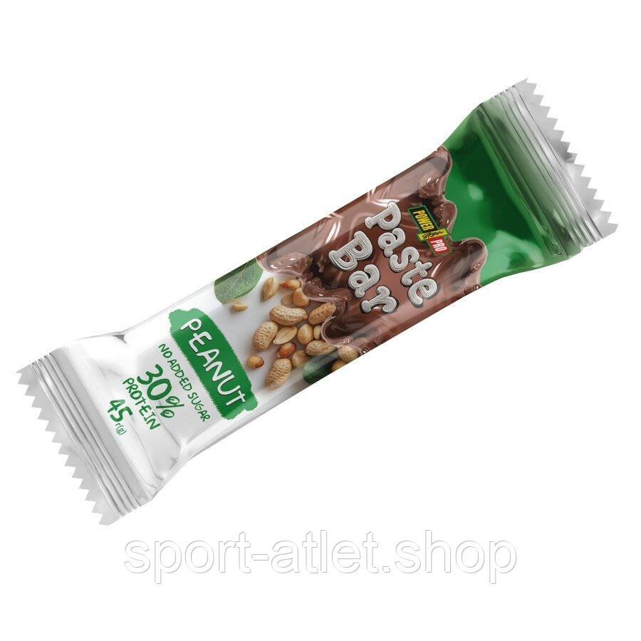 Горіховий батончик Power Pro Pasta Bar, 45 грам - Арахіс, фото 1
