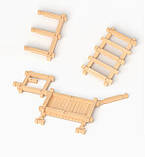 Дерев’яний конструктор Веселий зоопарк з фігурками 110 шт, фото 6