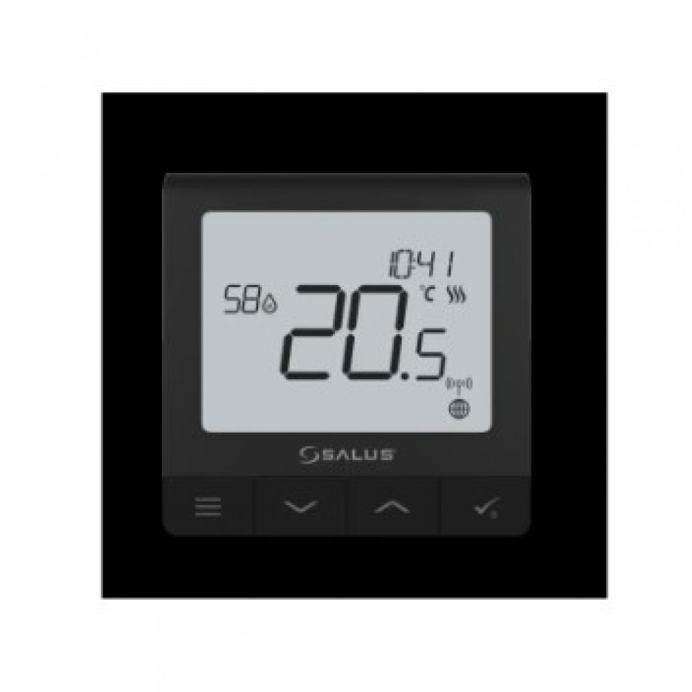 Універсальний бездротовий терморегулятор Salus Quantum SQ610B 230 В (чорний)