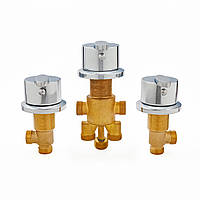 Комплект врізного змішувача для гідромасажної ванни, джакузі J-7004