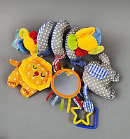 C 51213 М'яка підвіска-спіралька на візок/ліжечко "Bimbo": 2 види, шелестить