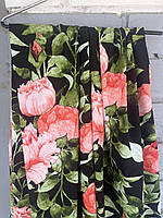 Штапель під льон Півонія