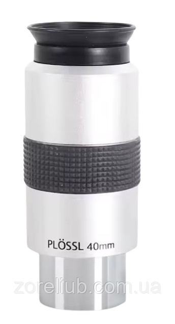 Окуляр 40 мм 1.25" Sky Watcher, схема Plössl Пльоссл, поле зору 43° винос зіниці 31 мм, фото 1