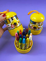 Набор восковых карандашей мела 18 цветов CE150408, р-р мела 7, 2 см, упаковка 7*10 см