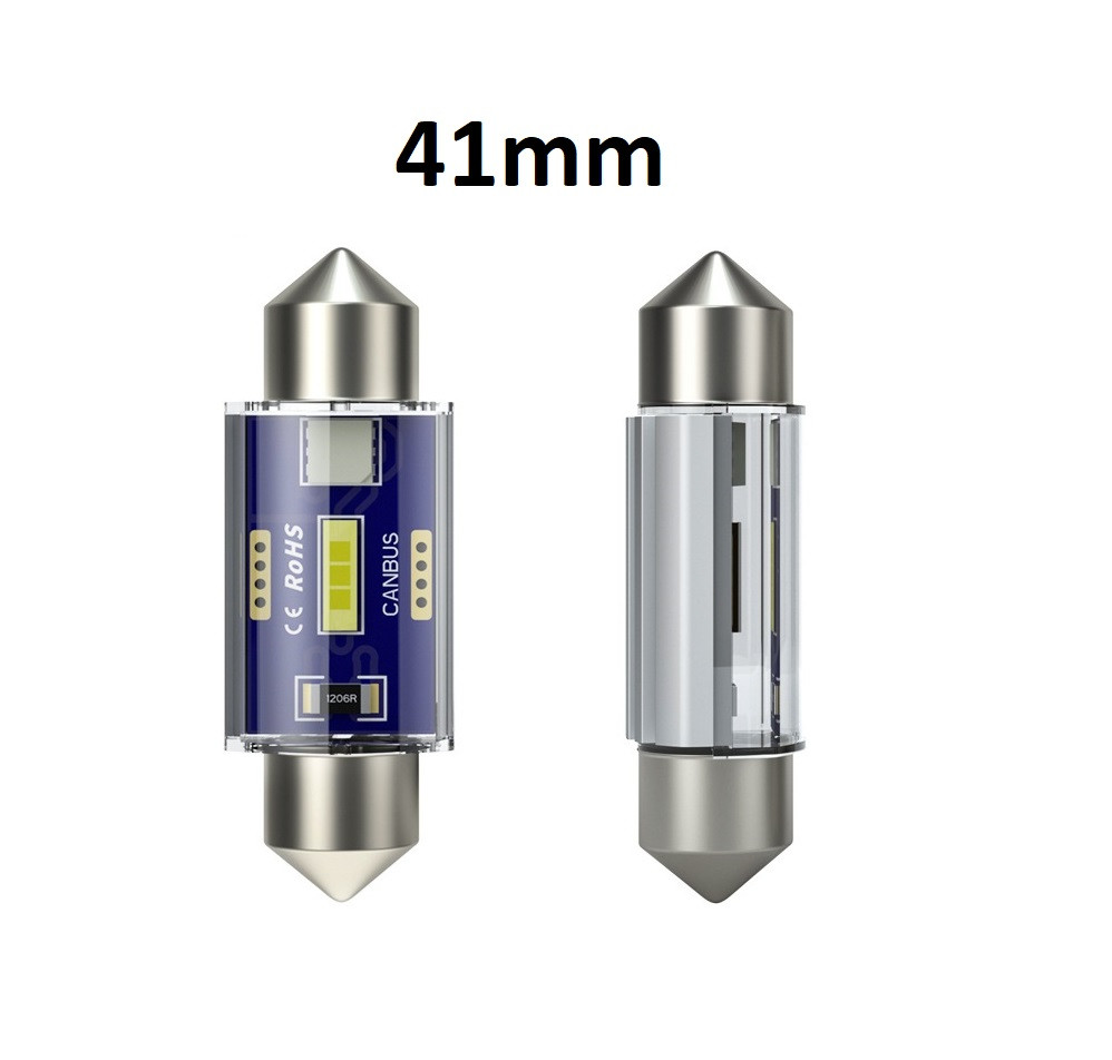 LED C5W C10W 12-24V CANBUS! 41 мм LED лампочка CSP-1860, фото 1