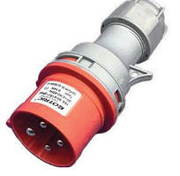 014 Силова вилка 3Р+РЕ 16А IP44 G-SLEE-014k, для 380 В GISELT, переносна, роз'єм