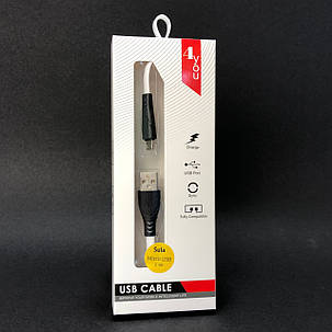 Кабель Usb Micro USB 4you Sula white (2.4A, Silicon), фото 1