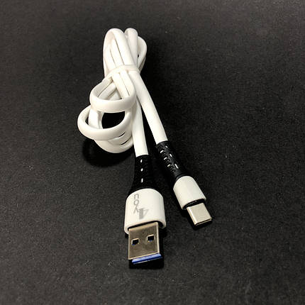 Кабель Usb Type-C 4you Florida (2A, silicon, білий), фото 2