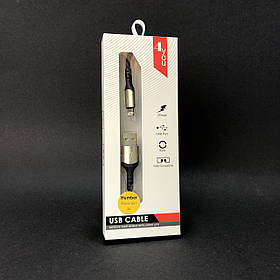 Кабель Usb Lightning 4you Humber (3A, тканина, чорний)