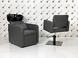 Комплект перукарських меблів 2в1: перукарське крісло + крісло-мийка, фото 2