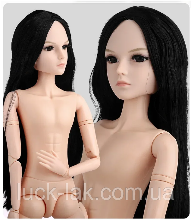 Шарнірна лялька Тадао BJD хлопчик зріст 55 см,1/3, чорний колір волосся, фото 1