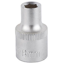 Насадка шестигранна коротка 1/2" 8 мм CrV mid SIGMA (6071081)