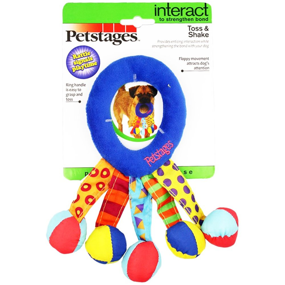 Іграшка для собак "Кільце-брязкальце текстиль" Petstages Toss and Shake арт.146
