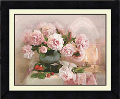 Набір для вишивання хрестиком Lady Di Вечірні півонії Н-005