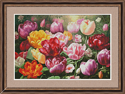 Набір для вишивання хрестиком Lady Di К-002 Тюльпановий сад