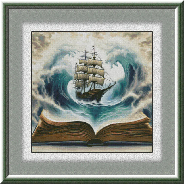 Набір для вишивання хрестиком Lady Di П-013 Повість про море, фото 1