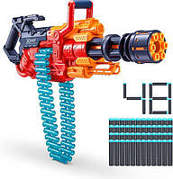 Скорострільний бластер х-шот Zuru X-Shot Excel Crusher Foam Dart Blaster Червоний мініган кулемет 36428-2022