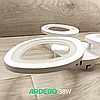 LED люстра Ardero AL6153 ARD 38W SOFI 3230Lm 5000K пелюсткова біла (світильник без пульта) Ø540х70мм, фото 4