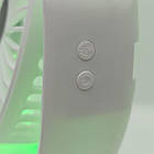 Настільний акумуляторний вентилятор з RGB підсвічуванням - портативний USB міні-вентилятор Fan Dazzle, Білий, фото 6