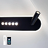 Керований LED світильник Esllse SHEFFIELD 52+6W 3RL APP чорний з пультом та додатком для смартфону 800x120мм BLACK/WHITE, фото 7