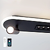 Керований LED світильник Esllse SHEFFIELD 52+6W 3RL APP чорний з пультом та додатком для смартфону 800x120мм BLACK/WHITE, фото 6