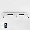 Керований LED світильник Esllse SHEFFIELD 52+6W 3RL APP білий з пультом та додатком для смартфону 800x120мм WHITE/BLACK, фото 4