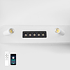 Керований LED світильник Esllse SHEFFIELD 52+6W 3RL APP білий з пультом та додатком для смартфону 800x120мм WHITE/BLACK, фото 5