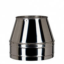 Утеплений сендвіч Конус зворотний Ø 150/220 мм із неіржавкої сталі