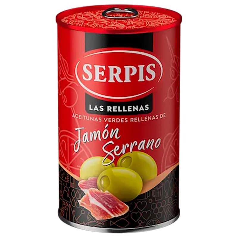 Оливки фаршировані шинкою Jamón Serrano SERPIS 300г