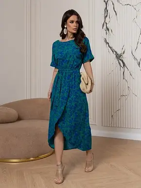 Плаття ISSA PLUS 14552 XXL зелений, фото 1