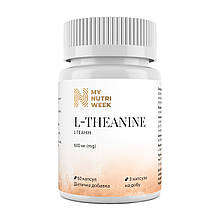 L-теанін, L-Theanine, My Nutri Week, 600 мг, 60 капсул
