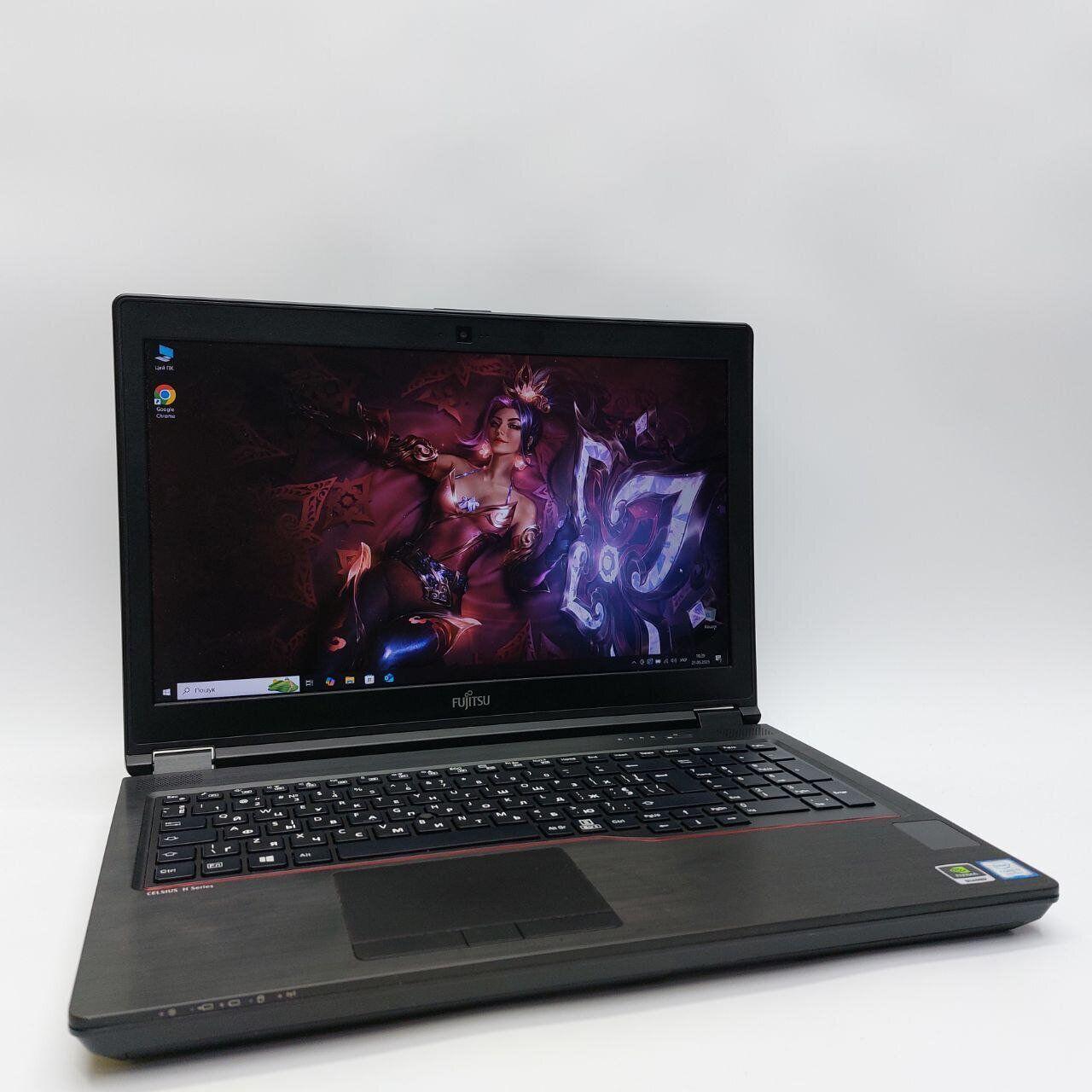 Б/в Ноутбук Fujitsu Celsius H780 15.6" 1920x1080| Core i7-8750H| 32 GB RAM| 512 GB SSD NVMe| Quadro P600 4GB
