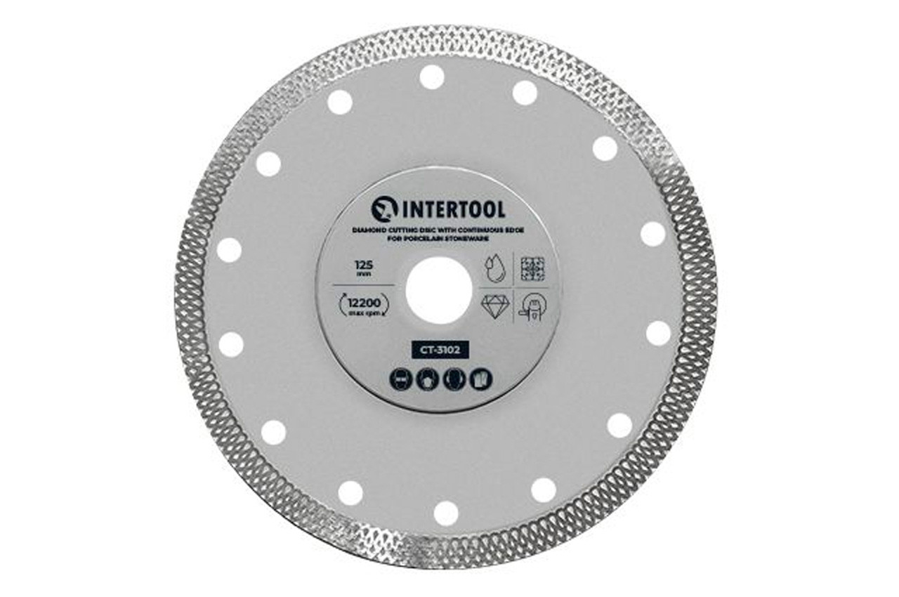 Диск алмазний Intertool 125мм плитка керамограніт (CT-3102)