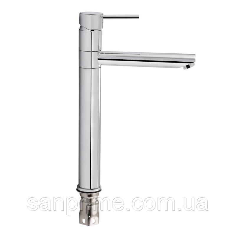 Змішувач для раковини Qtap Spring з поворотним виливом високий QTSPRCRM001XL Chrome, фото 1