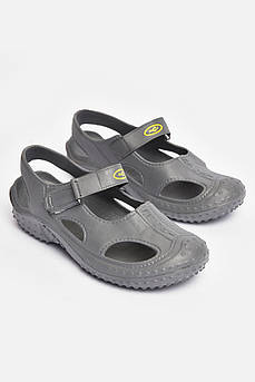 Сандалі піна для хлопчика однотонні сірого кольору р.33 203605M