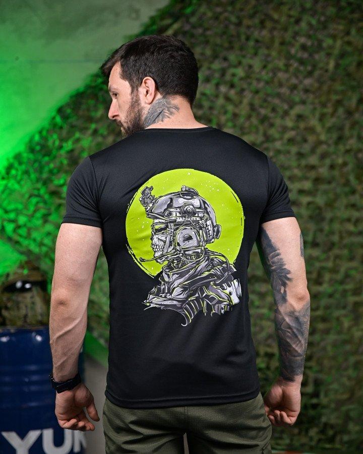 Тактична потоотводна футболка Soldier black ПП7619, фото 1