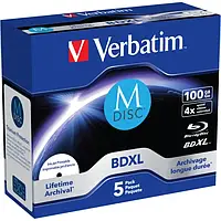 Диск Verbatim M-Disc BDXL 4x 100GB 5 шт (43834)