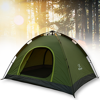 Туристичний намет 200x200x135 см розкладний на 4 особи